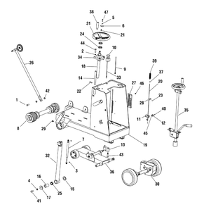 Water Tank Frame Assembly (80003285) Diagram and Parts List for 866057-EX20-S  Briggs and Stratton Saw